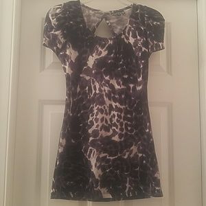Purple Leopard print Top